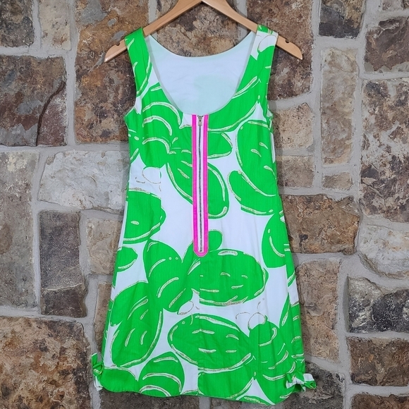 Lilly Pulitzer 0 Stringer Large Glitter Delia Shift Dress 68731 - Picture 3 of 7